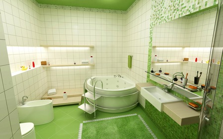 Now Thats what i call a Bathroom  - green, bathroom, modern, sexy