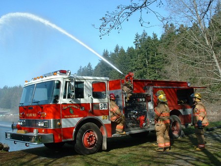 Firetruck - usa, america, fire truck