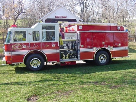 Firetruck - fire truck, usa, america