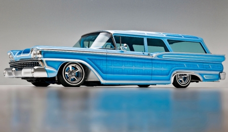 1959 Ford Ranch Wagon - loweider, lowered, ford, wagon