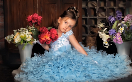 little girl - bonny, flower, childhood, blonde, adorable, desktopnexus, photography, prone, child, pink, comely, kid, blue, set, fair, people, lovely, pure, cute, beautiful, studio, girl, eyes, belle, white, little, dainty, face, pretty, baby, beauty, sweet, sightly, nice, princess