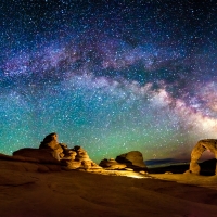 Milkyway over Arches Nat'l. Park, Utah