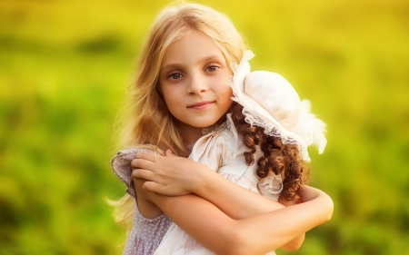 little girl - people, belle, sightly, white, face, childhood, fair, grass, little, bonny, adorable, child, nature, pink, beautiful, sweet, nice, beauty, photography, standing, pretty, baby, green, cute, kid, dainty, girl, lovely, pure, doll, comely, desktopnexus, blonde