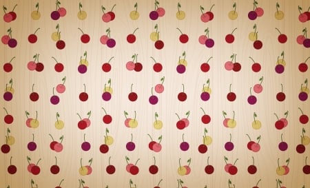 Cherries pattern - abstract, red, vintage, pattern, cherry, texture, retro, fruit