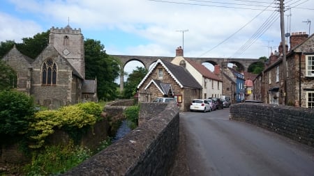 Pensford Village - Village, Viaduct, Architecture, Church