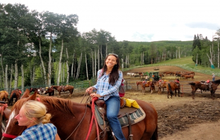 Happy Cowgirl - style, girls, western, women, models, hats, cowgirls, fun, female, boots, fashion