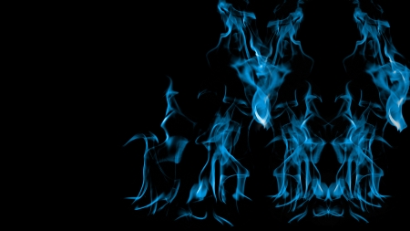 Blue Fire - blue flames, flames, blue, fireplace, blue fire, fire