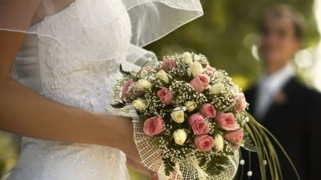 Bridal Bouquet - flowers, bouquet, bride, wreddinf