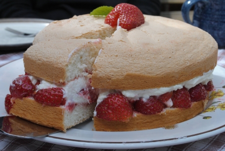 Strawberry Cake - fun, entertainment, yummy, cool, strawberry cake, food