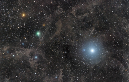 Polaris and Comet Lovejoy - fun, stars, cool, galaxies, space