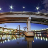 Rainbow Bridge, Tokyo, Japan