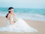 Bride on the beach