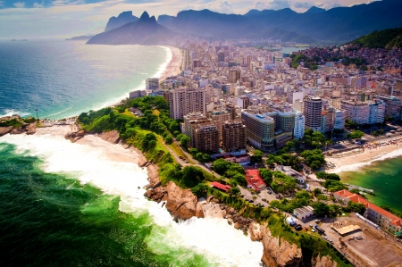 Coast Rio de Janeiro - city, skyscrapes, coast, rio de janeiro