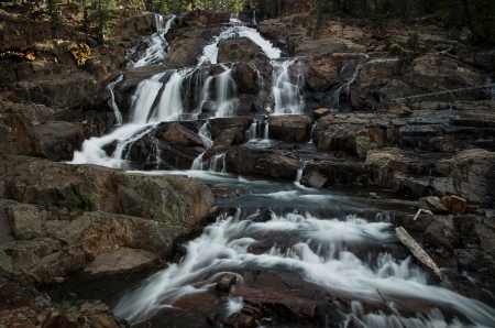 Two Thousand Voices - beauty, california, mountain, flow, photography, long exposure, water, waterfall, pentax, nature, forest, flowing, tree, sierra