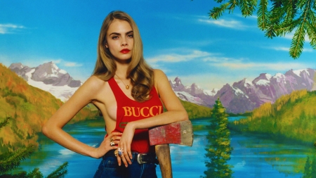 Bucci Girl_Cara Delevigne - woman, girl, fashion, model, bucci, beautiful, cara, delevigne, cute, blonde