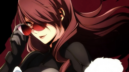 Megami Tensei, Kirijou Mitsuru - red hair, kirijou mitsuru, red glasses, woman