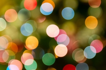 Bokeh - colorful, bokeh, blue, green, orange, texture