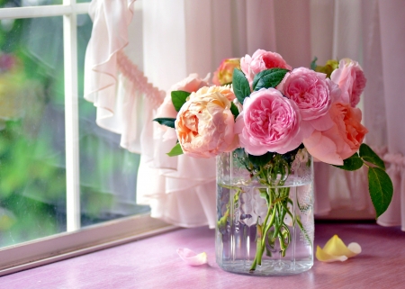 Roses - bouquet, flower, roses, nature