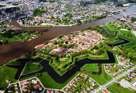 Fredrikstad, Norway - fredrikstad, norway, houses, riwer, city