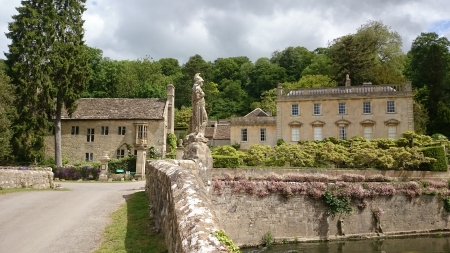 Iford Manor - architecture, manor house, bridge, bath