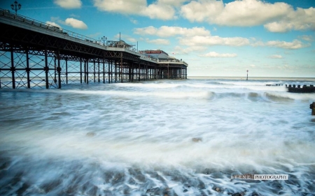 Cromer waver rush - abstract, water, summer, coast, beach, photography, landscape, scene, sea, HD, ocean, rush, shore, nature, waves, wallpaper