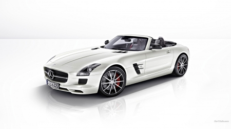 Mercedes SLS convertible - cool, car, convertible, fun, mercedes, sls