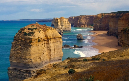 The 12 Apostles, Australia - beach, nature, water, australia