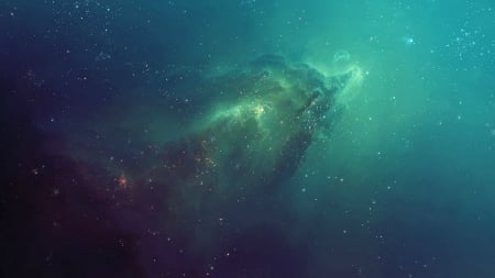 The Ghost Nebula - space, tyler creates worlds, 3d render, stars, galaxies