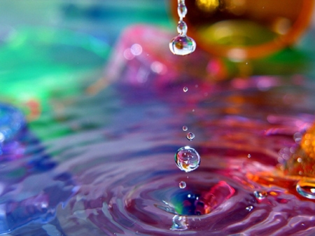 Colors - Drop, Water, Colors, Colorful