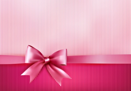 Desktop gift - gift, bow, stripes, pink, ribbon, texture