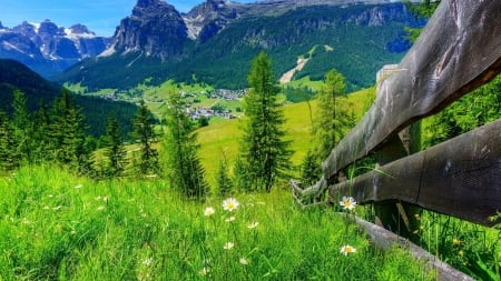 Spring Mountains - nature, trees, landscape, mountains, spring