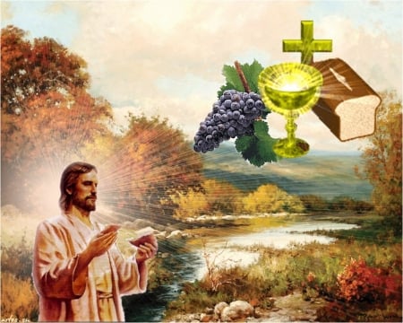 Eucaristia - christ, mass, jesus, bread, wine