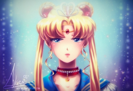 Sailor Moon - abstract, girl, sailormoon, anime