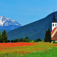 Little Church in Austrian Alps