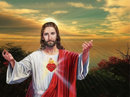 Sacred Heart of Jesus - christ, jesus, heart, god, love