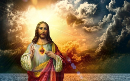 Sacred Heart of Jesus - heaven, christ, jesus, god, love