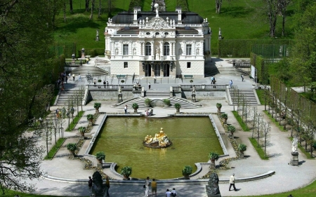 Linderhof Castle, Baveria - architecture, baveria, castle, medieval