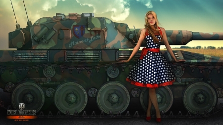 Girls in World of Tanks - Beauty, Female, Girls, Tanks, World, Models