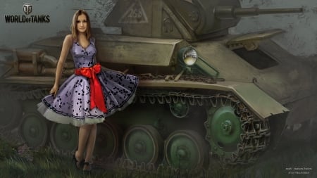 Girls in World of Tanks - Female, Girls, Tanks, World, Models