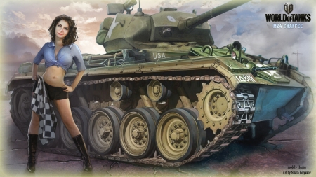 Girls in World of Tanks - Beauty, Girls, Tanks, World, Models