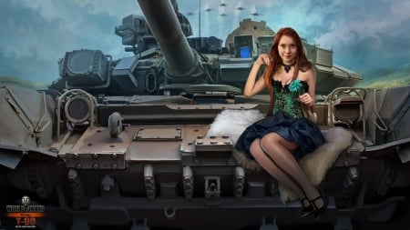 Girls in World of Tanks - World, Models, Girls, Tanks