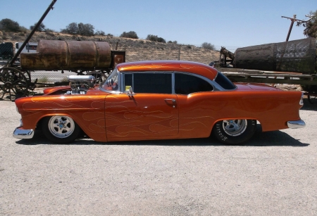 1955_Chevy_Bel_Air_Pro_Street - blown, bowtie, classic, gm