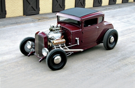 1930-Ford-Model-A - classic, coupe, motor, hotrod