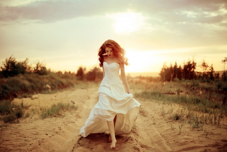 Red Head  - women, hairs, bride, Model