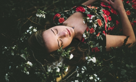 Model - women, sleep, girl, model