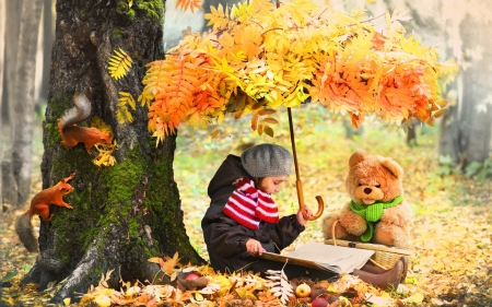 little girl - people, belle, sightly, white, face, childhood, umbrella, fair, grass, little, bonny, adorable, child, set, nature, beautiful, pink, sweet, beauty, hat, photography, pretty, baby, tree, cute, kid, dainty, girl, bear, lovely, pure, comely, red, desktopnexus, blonde