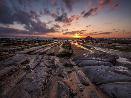 Beautiful Sunset - clouds, sunset, nature, sky