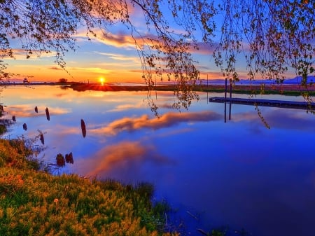 Grounded on the Lake - attractions in dreams, sky, british columbia, photography, grounded, steveston, nature, lakes, love four seasons, clouds, canada, landscapes