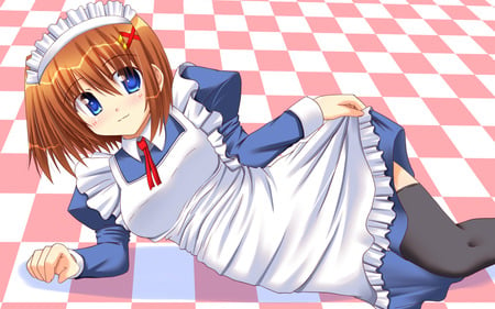 Hayate Yagami - hayate, magical lyrical girl nanoha, anime girl, maid