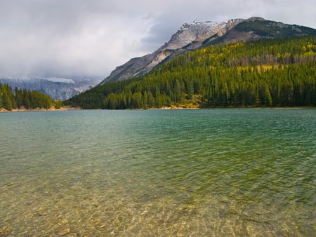 Rocky Mountains - lake, forest, rocky mountains